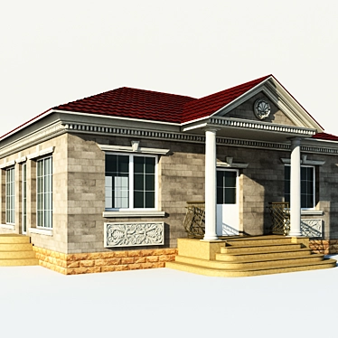 Rustic Servant Cabin 3D model image 1 