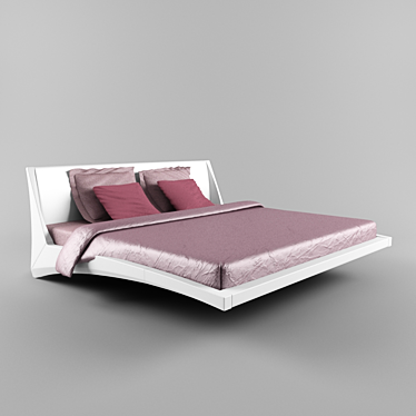 Cattelan Italia Dylan Bed: Italian Elegance for Your Bedroom 3D model image 1 