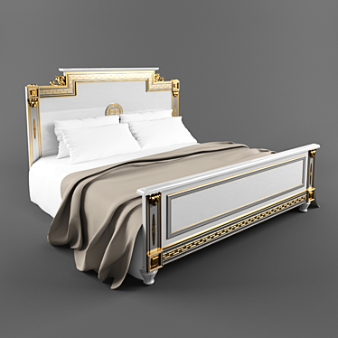 Arredo Classic Liberty Bed: Elegant Italian Design 3D model image 1 