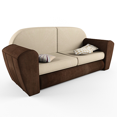 Title: Plain & Simple Sofa 3D model image 1 