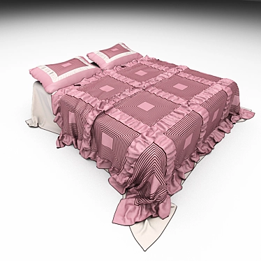 Cozy Comfort Set: Blankets & Pillows 3D model image 1 