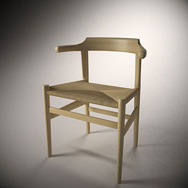 Vintage Wegner Chair 1987 3D model image 1 