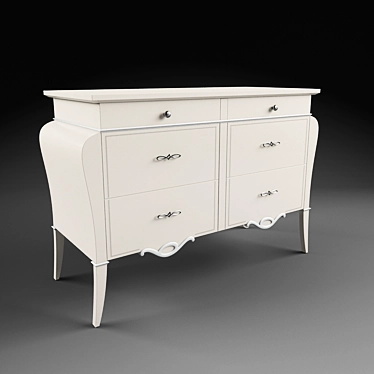 Treci AUDREY 3-drawer Dresser 3D model image 1 