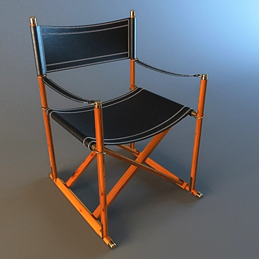 Compact Foldable Chair - 610x700x910mm 3D model image 1 