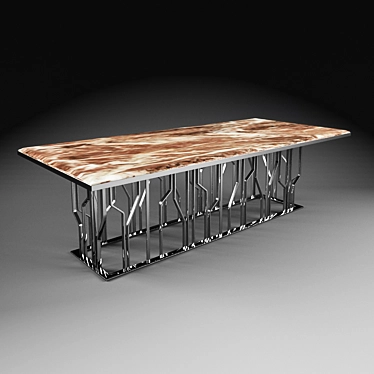 Ginza Longhi: Elegant Dining Table 3D model image 1 