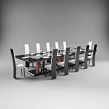 Reflex Angelo Nautilus Dining Set 3D model image 1 