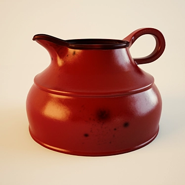 Title: Cute Little Red Creamer 3D model image 1 