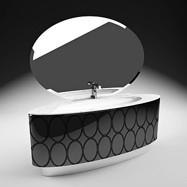 Saturnia Vanity Set: Elegant & Spacious 3D model image 1 