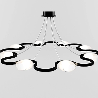 8-Light Omnilux Pendant 3D model image 1 