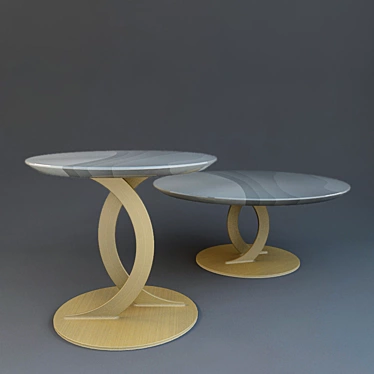 Modern Journal Tables 3D model image 1 