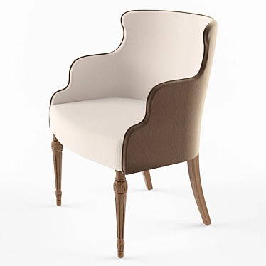 Pozzoli Chair: Compact Elegance 3D model image 1 