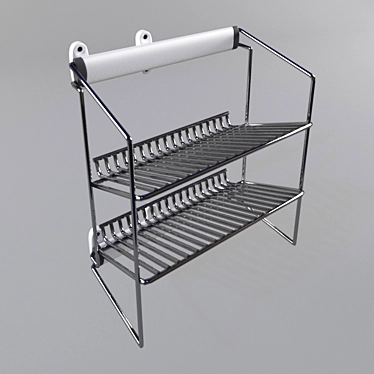 Space-Saving Shoe Rack Mesh 3D model image 1 