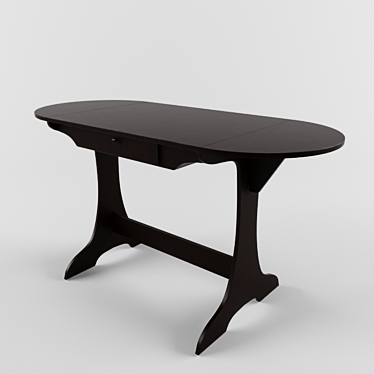 Elegant Lotus Table, 1400x600 3D model image 1 