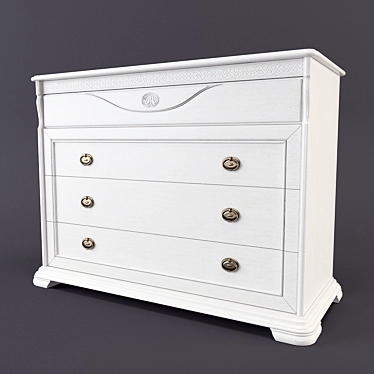 Lika MM-137-04 2-Drawer Dresser 3D model image 1 