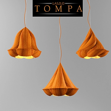 Laszlo Tompa Flower Lamp 3D model image 1 