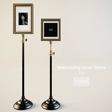 Vagabond Vintage Brass Frame: Telescoping Elegance 3D model image 1 