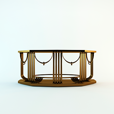 Edgar Brandt Bronze Accent Table 3D model image 1 
