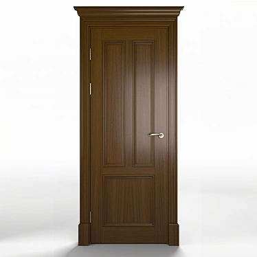 Kronos K6 Wooden Door 3D model image 1 