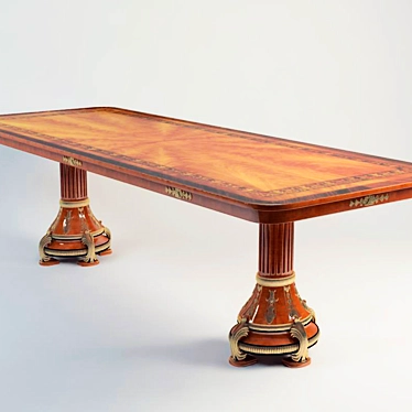 Elegant Classic Table 3D model image 1 