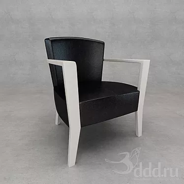 Title: Elegant Velvet Armchair 3D model image 1 