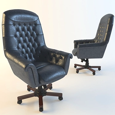 Classic Leather Armchair 3D model image 1 