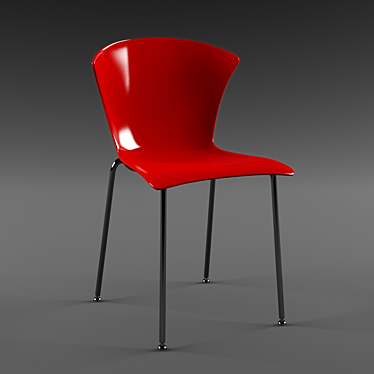 Sleek Infiniti Glossy Chair 3D model image 1 