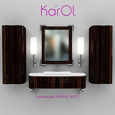 Italian Bathroom Furniture by Karol 3D model image 1 