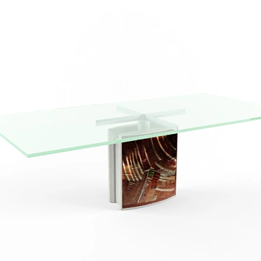 Modern Glass Dining Table: Dill DL01 3D model image 1 