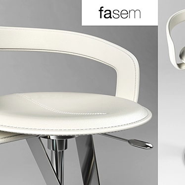 Cayman Bar Stool: Sleek and Stylish 3D model image 1 