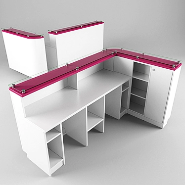 MediDesk: Efficient Rack for Medical Institutions 3D model image 1 