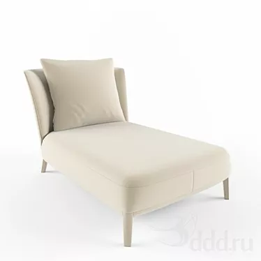 Elegant Maxalto Febo Chaise: Modern Comfort 3D model image 1 