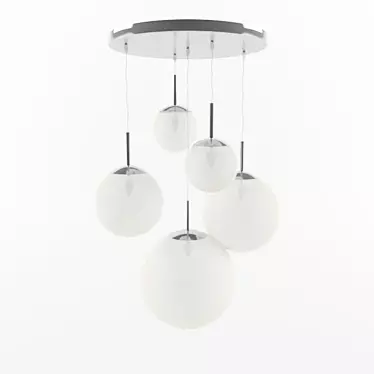 Elegant Pendant Light by Globo Balla 3D model image 1 