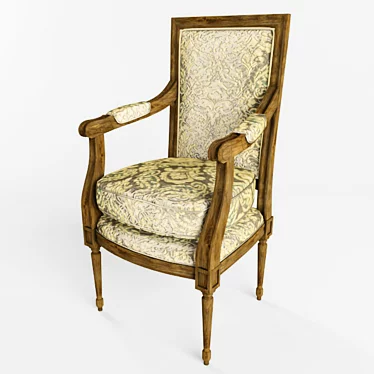 Elegant Classic Chair 3D model image 1 