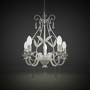 Massive Crystal Chandelier 3D model image 1 