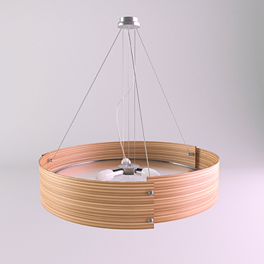 Modern Round Lamp 3D model image 1 