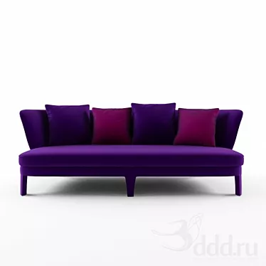 Maxalto Febo 3D Sofa Model 3D model image 1 