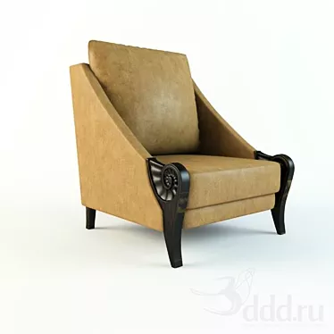 Elegant Lounge Chair: A1431 3D model image 1 