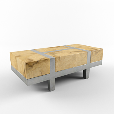 Title: Sleek Wooden Coffee Table 3D model image 1 