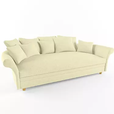 Couch 86837A 3D model image 1 