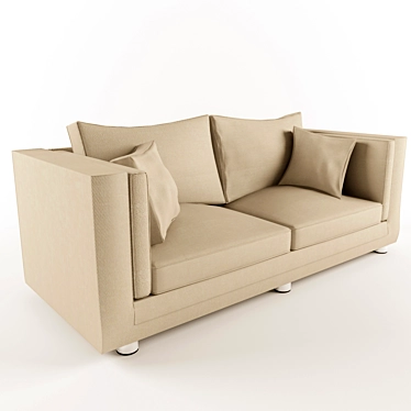 Title: Luxurious Drexel Heritage Sofa 3D model image 1 