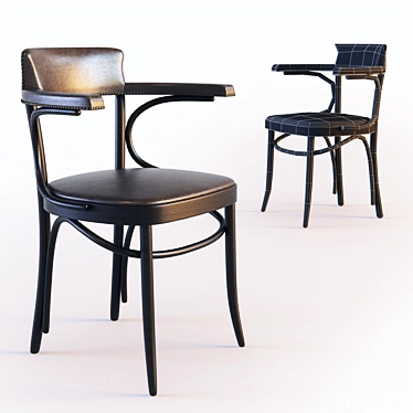 Vienna Cafe Armchair: Elegance Redefined 3D model image 1 