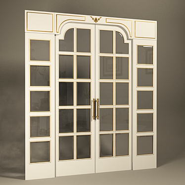 Elegant Height 31000mm-Width 2860mm Door 3D model image 1 