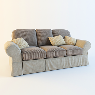 Luxurious Rafael Belfan Sofa 3D model image 1 