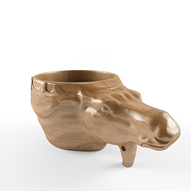 Rustic Moose Head Mug 3D model image 1 