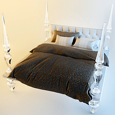 Luxury Nights: Gran Canal Bed 3D model image 1 