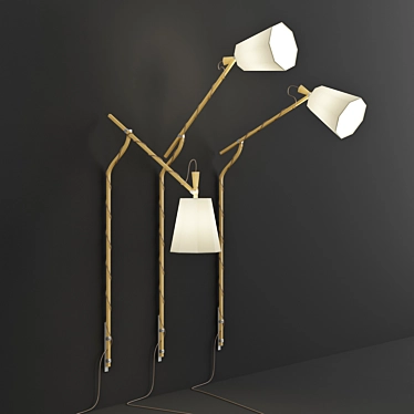 LuXiole Wall Sconce: An Exquisite Lighting Solution 3D model image 1 