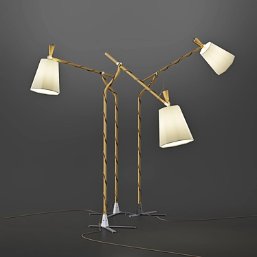 LuXiole Lampadaire: Stylish Illumination by Designheure 3D model image 1 