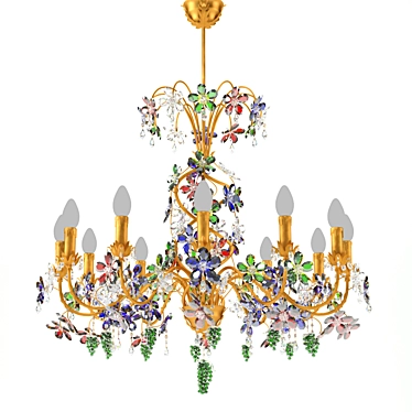 Elegant Classic Moscatelli Chandelier 3D model image 1 