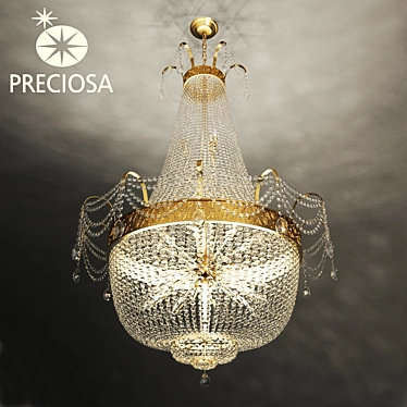 Sparkling Crystal Chandelier: Preciosa BB 050900024 3D model image 1 