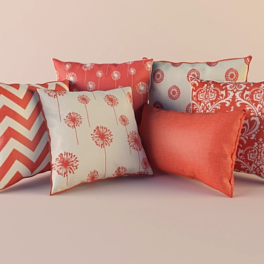 Luxury Pillow Set 3D model image 1 